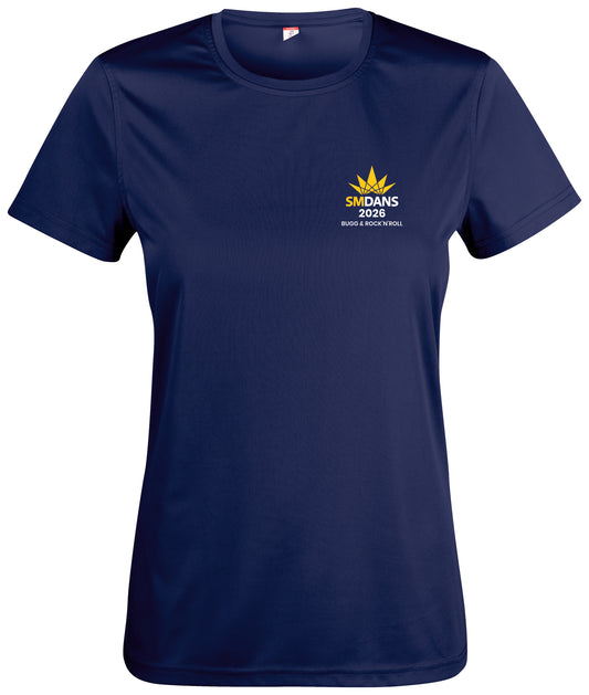 SM-kollektionen -26 Funktions T-shirt Dam Marin
